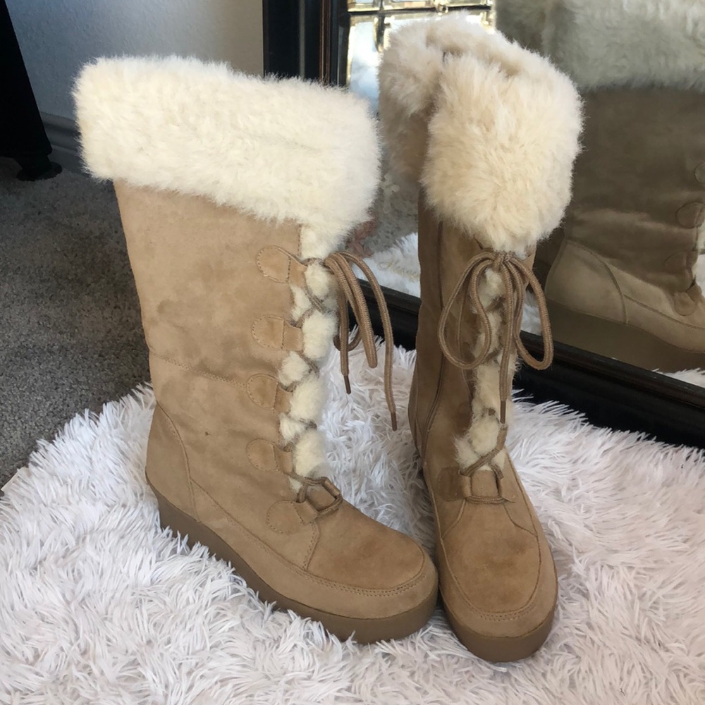 Canyon River Blues Fur Boots Size 8